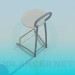 3D Modell Stuhl mit Standfuß - Vorschau