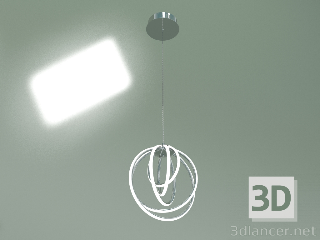 modello 3D Lampada a sospensione 90170-5 (cromo) - anteprima