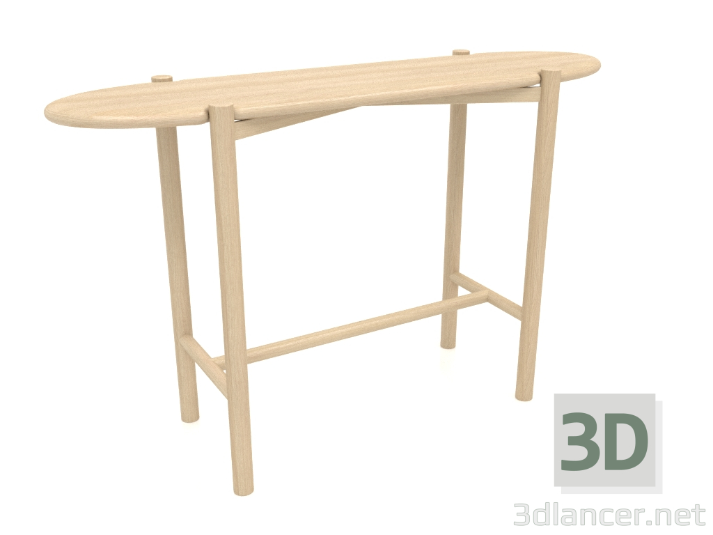 modèle 3D Table console KT 01 (1200x340x750, bois blanc) - preview