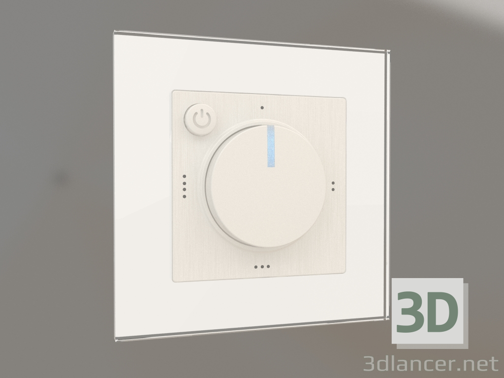 3d model Electromechanical thermostat for underfloor heating (pearl corrugated) - preview