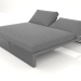 modello 3D Letto lounge 200 (Antracite) - anteprima