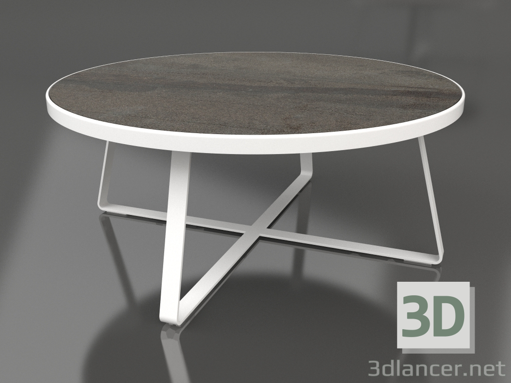 Modelo 3d Mesa de jantar redonda Ø175 (DEKTON Radium, Branco) - preview