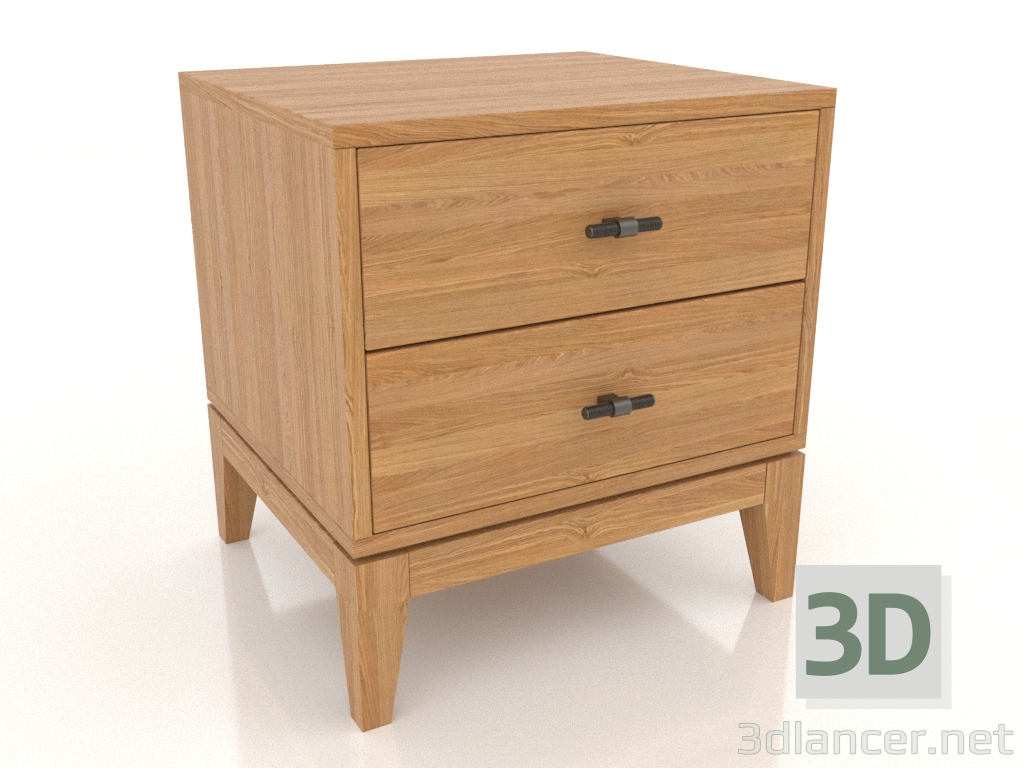 3D modeli Başucu sehpası STAND 450 mm (doğal meşe) - önizleme