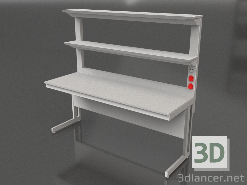 3D modeli İki raflı laboratuvar masası LK-1800 SP 770 - önizleme 3D modeli İki raflı laboratuvar masası LK-1800 SP 770 - önizleme