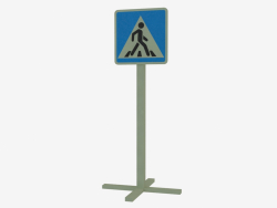 Improvement element Sign Pedestrian crossing (4514)