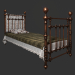 3d Metal bed model buy - render