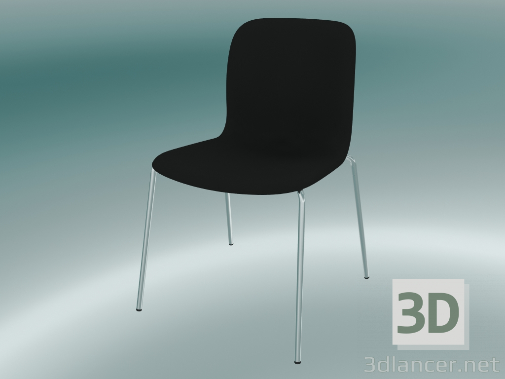 modèle 3D Chaise à 4 pieds - preview