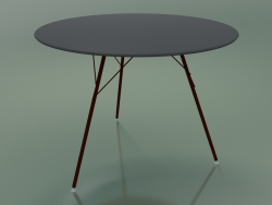 Outdoor table with a round tabletop 1816 (Н 74 - D 100 cm, HPL, V34)
