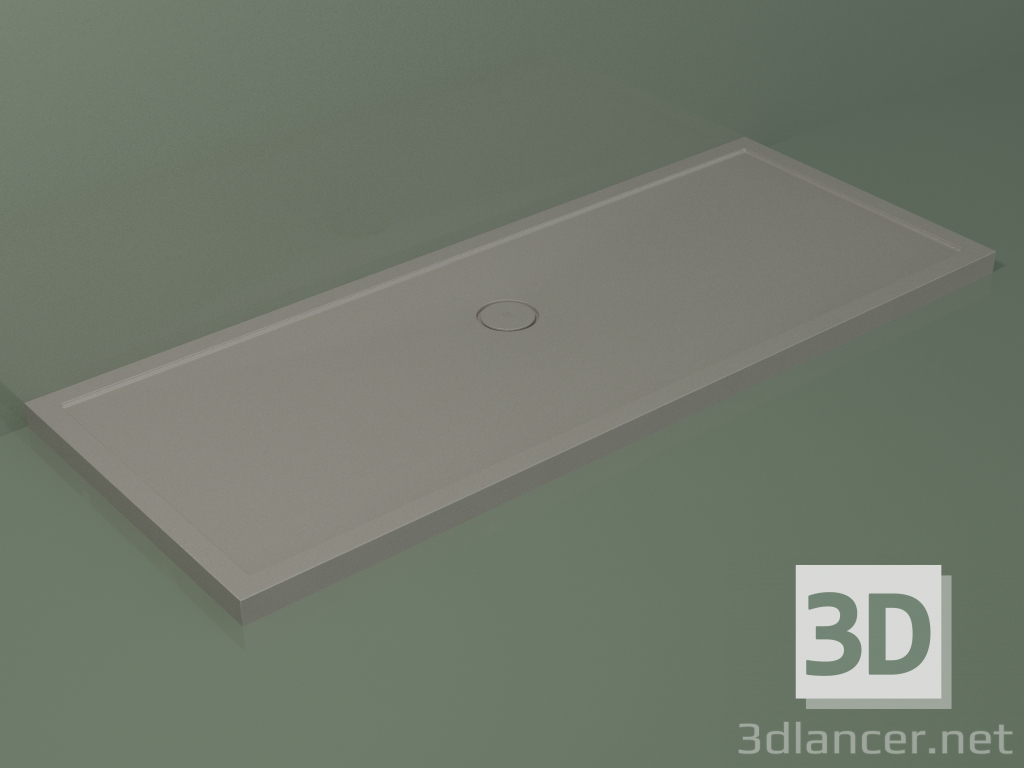 modello 3D Piatto doccia Medio (30UM0125, Clay C37, 200x80 cm) - anteprima