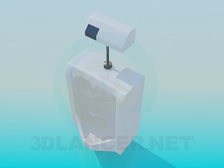 3d модель Автоматический настенный писсуар – превью 3d модель Автоматический настенный писсуар – превью