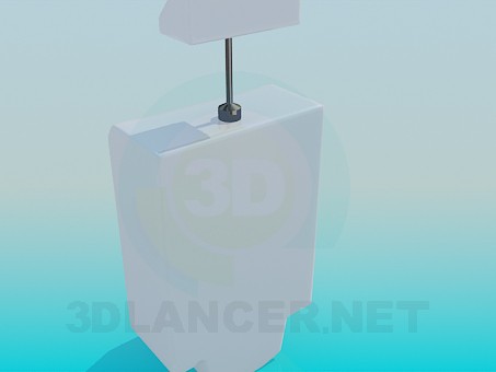 3d модель Автоматический настенный писсуар – превью 3d модель Автоматический настенный писсуар – превью