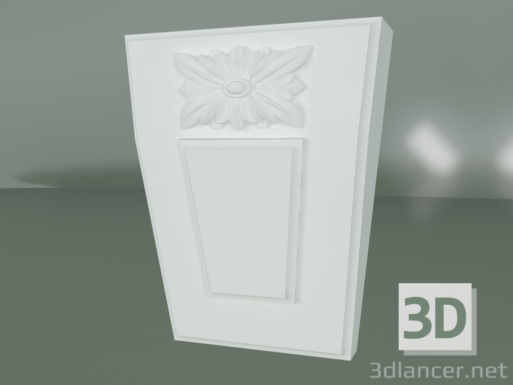 modello 3D Elemento decorativo in stucco ED140 - anteprima