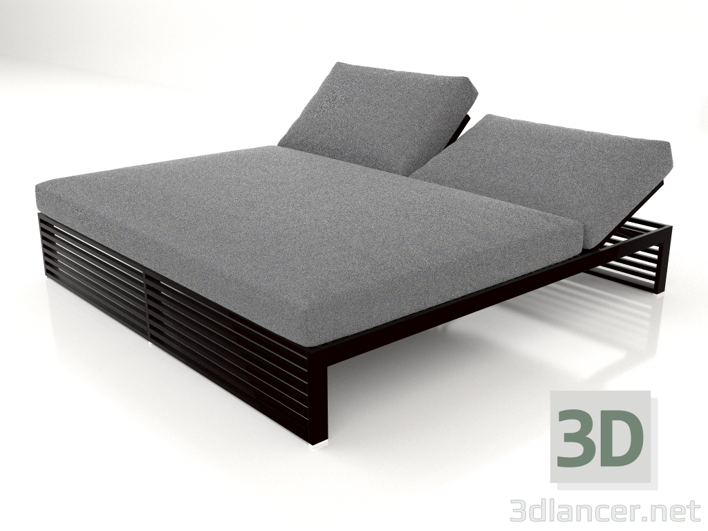 3D Modell Bett für Ruhe 200 (Schwarz) - Vorschau