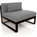 3D Modell Modulares Sofa, Abschnitt 3 (Schwarz) - Vorschau