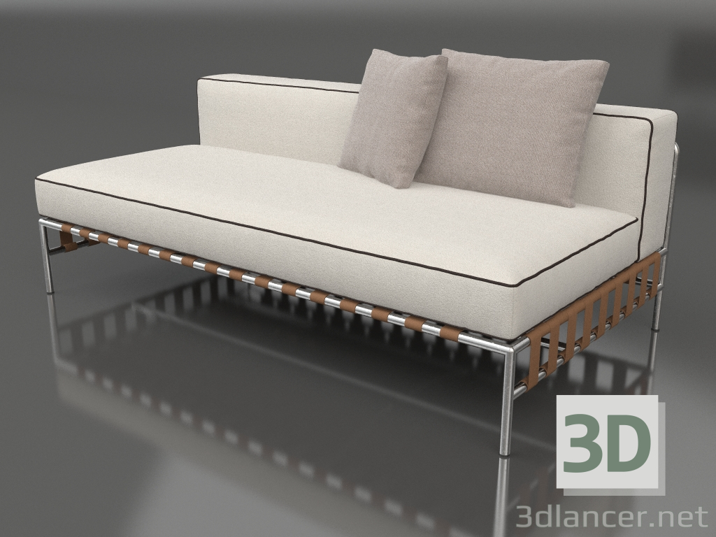 modello 3D Modulo divano, sezione 4 - anteprima