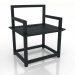 modèle 3D Fauteuil XIANG - preview
