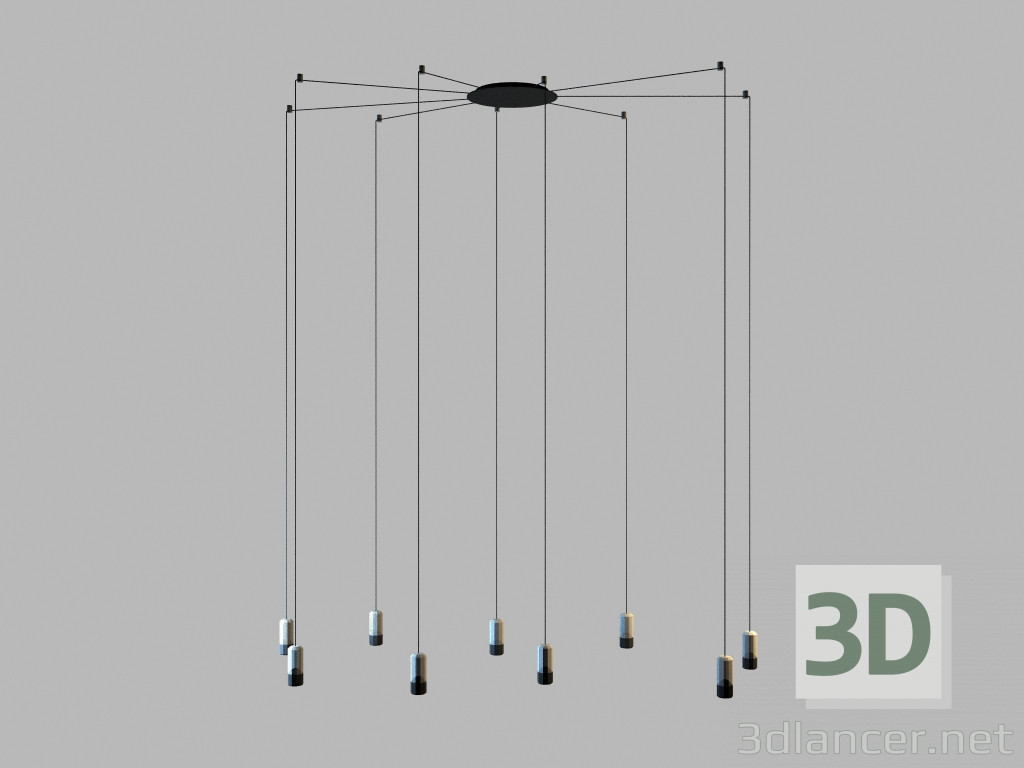 3d модель 0360 висячі лампи – превью