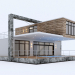 3d Residential house from containers model buy - render