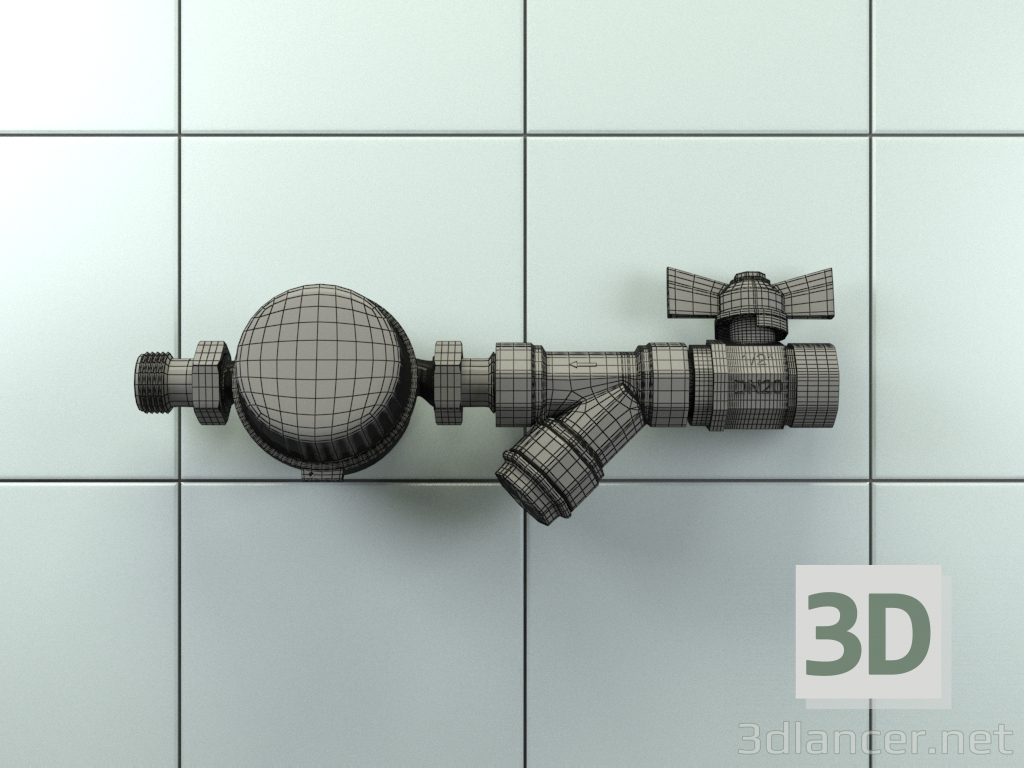 Wassersteuergerät 3D-Modell kaufen - Rendern