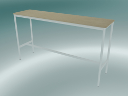 Table rectangulaire Base High 50x190x105 (Chêne, Blanc)