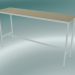 3D modeli Dikdörtgen masa Tabanı Yüksek 50x190x105 (Meşe, Beyaz) - önizleme