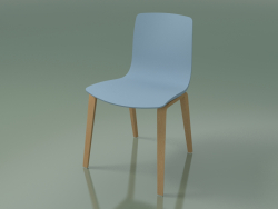 Chair 3947 (4 wooden legs, polypropylene, oak)