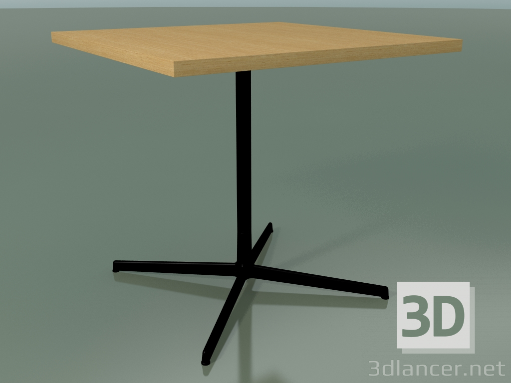 3D Modell Quadratischer Tisch 5566 (H 74 - 80x80 cm, natürliche Eiche, V39) - Vorschau