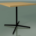 modèle 3D Table carrée 5566 (H 74 - 80x80 cm, Chêne naturel, V39) - preview