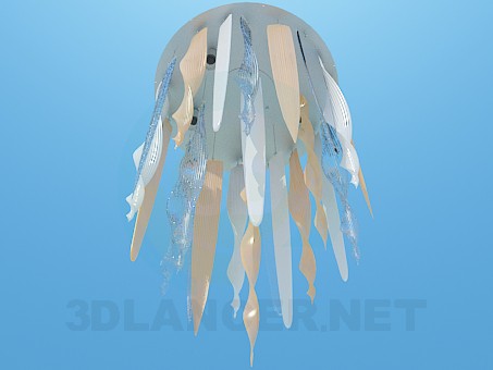 3d model Lamp with glass icicles - preview 3d model Lamp with glass icicles - preview