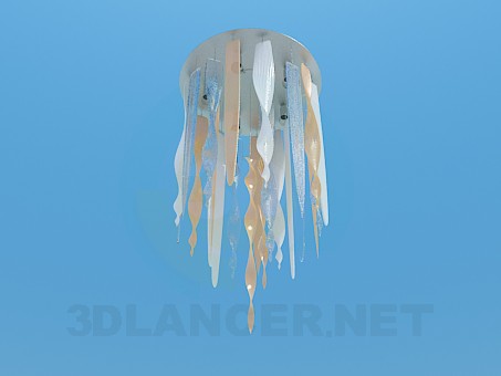 3d model Lamp with glass icicles - preview 3d model Lamp with glass icicles - preview