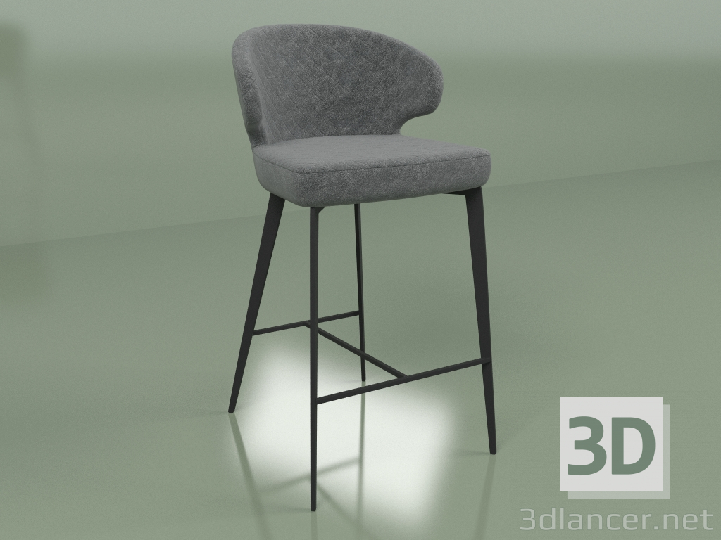 3d model Bar stool Keen (oil gray) - preview