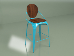 Bar stool Louix (blue matt)
