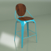 3d модель Барний стілець Louix (блакитний матовий) – превью