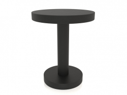 कॉफी टेबल जेटी 023 (डी = 450x550, लकड़ी का काला)