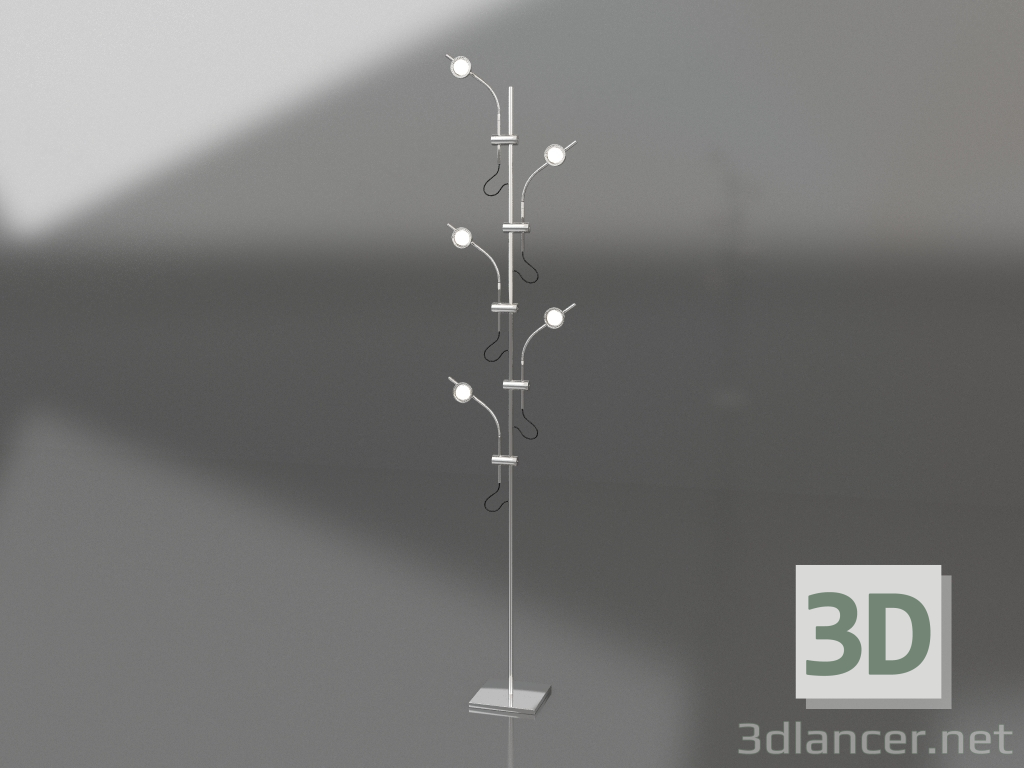 modello 3D Lampada da terra Almi cromo (08416-5.02) - anteprima