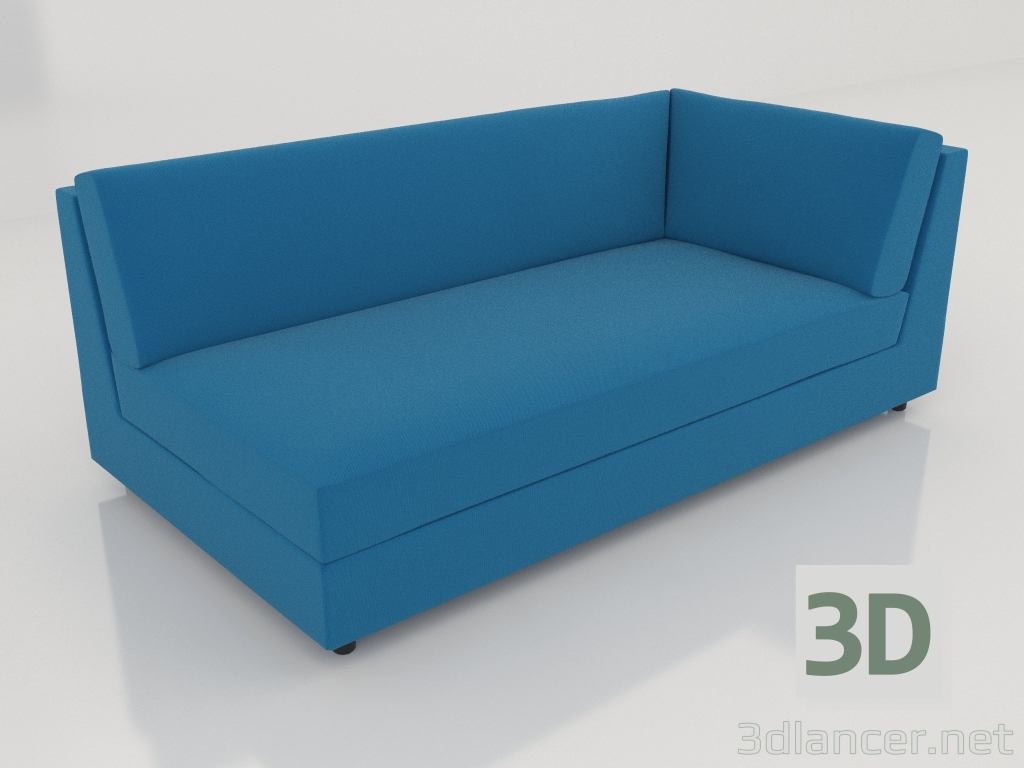 3d model Módulo sofá 83 esquina extendido derecha - vista previa
