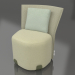 modèle 3D Chaise de salle à manger (Vert olive) - preview