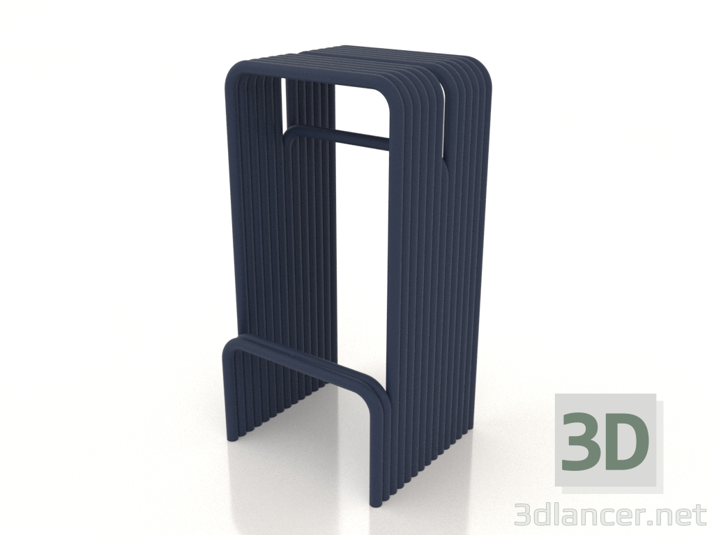 modèle 3D Tabouret de bar (bleu) - preview