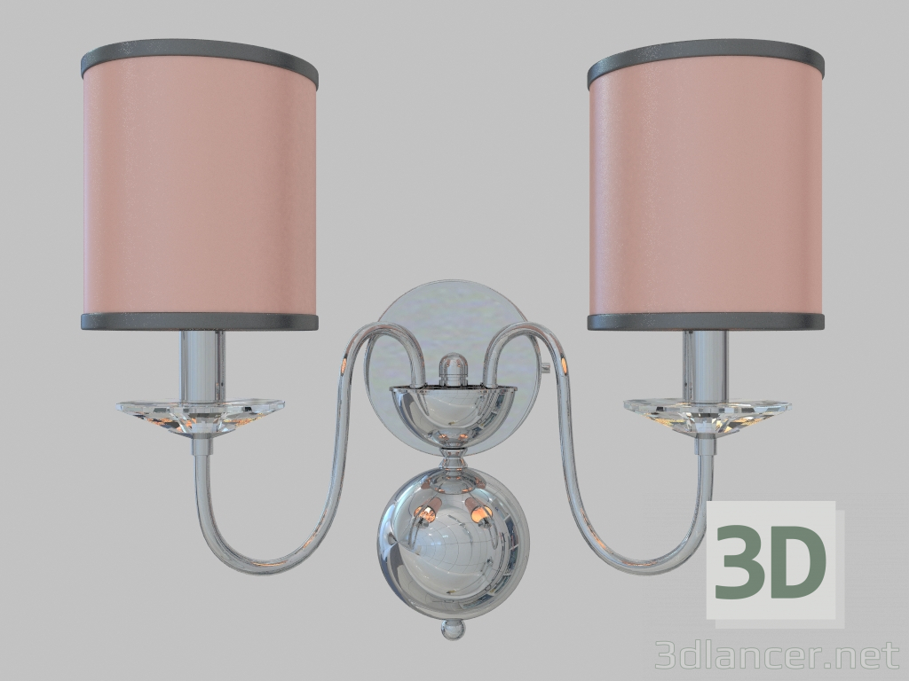 3D Modell Wandlampe (1312A braun) - Vorschau