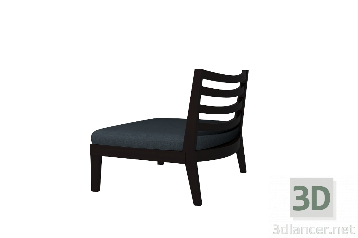 3d model Chair Flexform Afro - preview 3d model Chair Flexform Afro - preview