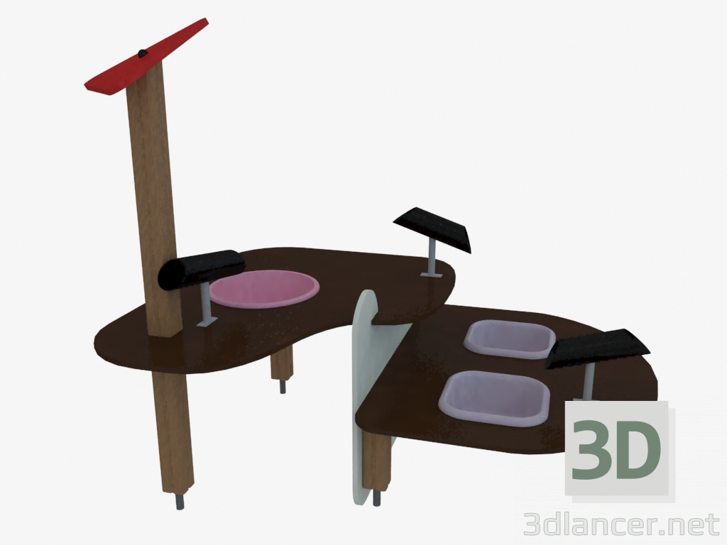 3d model Children playground equipment Sand Table (4446) - preview