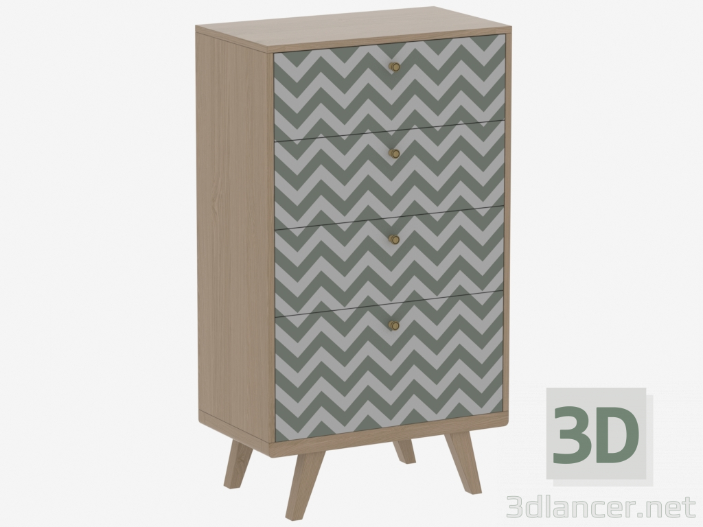 3d model High chest of drawers THIMON (IDC006001052) - preview
