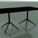 3d model Rectangular table with a double base 5704, 5721 (H 74 - 79x159 cm, Black, V39) - preview