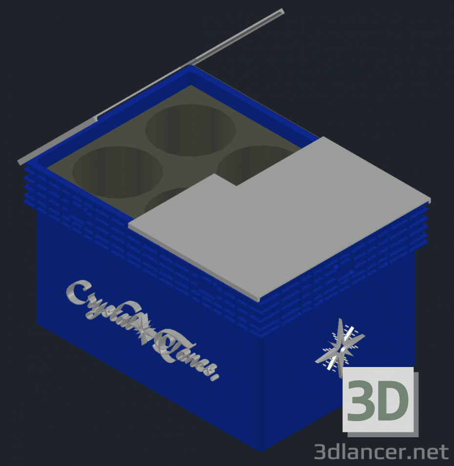 modello 3D Scatola 3d - anteprima