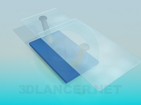 modelo 3D Mesa de centro vidrio - escuchar modelo 3D Mesa de centro vidrio - escuchar