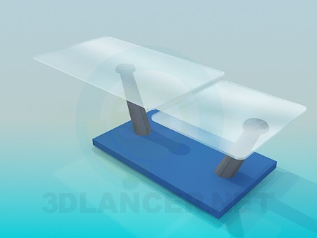 modelo 3D Mesa de centro vidrio - escuchar modelo 3D Mesa de centro vidrio - escuchar