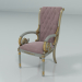 3d model Chair with armrests (art. F19, option 1) - preview