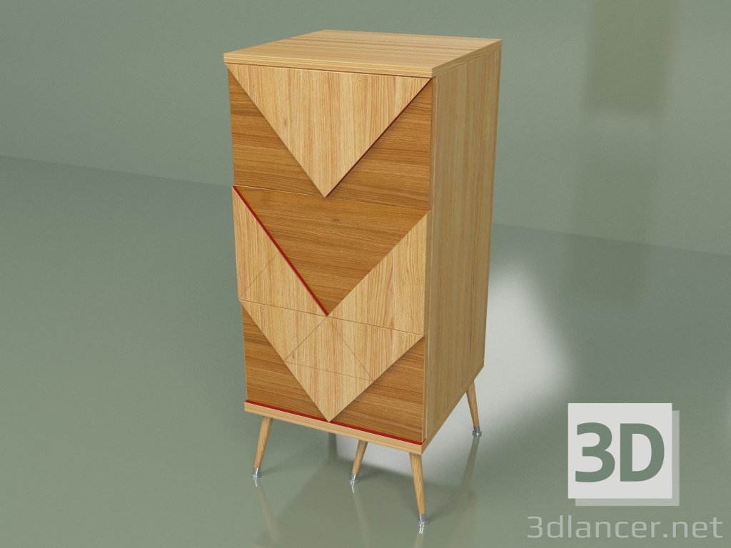 3d model Small chest of drawers Slim Woo - preview