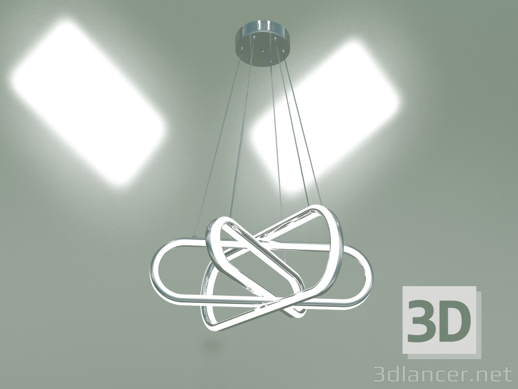 3d модель Подвесной светильник 90172-6 (хром) – превью