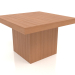 modello 3D Tavolino JT 10 (600x600x400, legno rosso) - anteprima